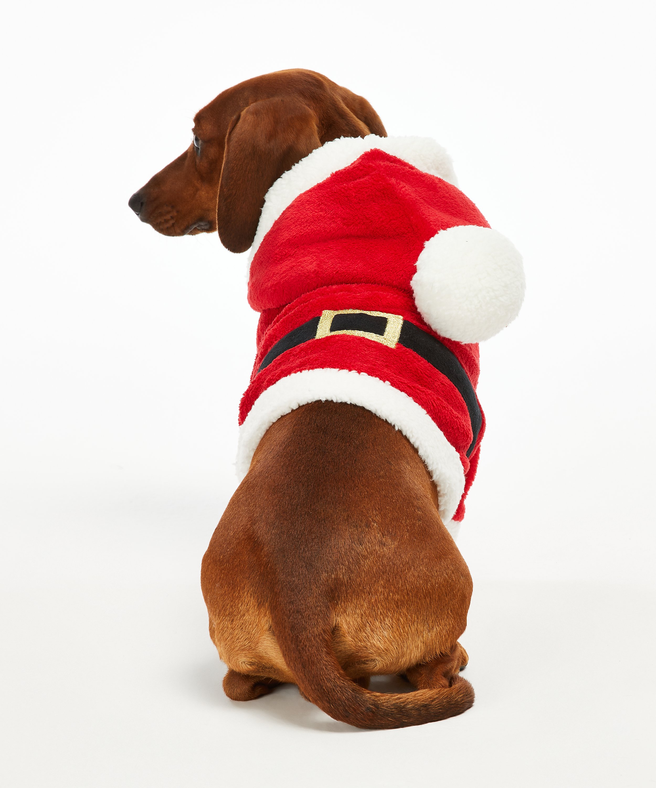 Onsie i fleece för hundar, Röd, main