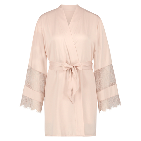 Satinkimono f&ouml;r bruden, Rosa