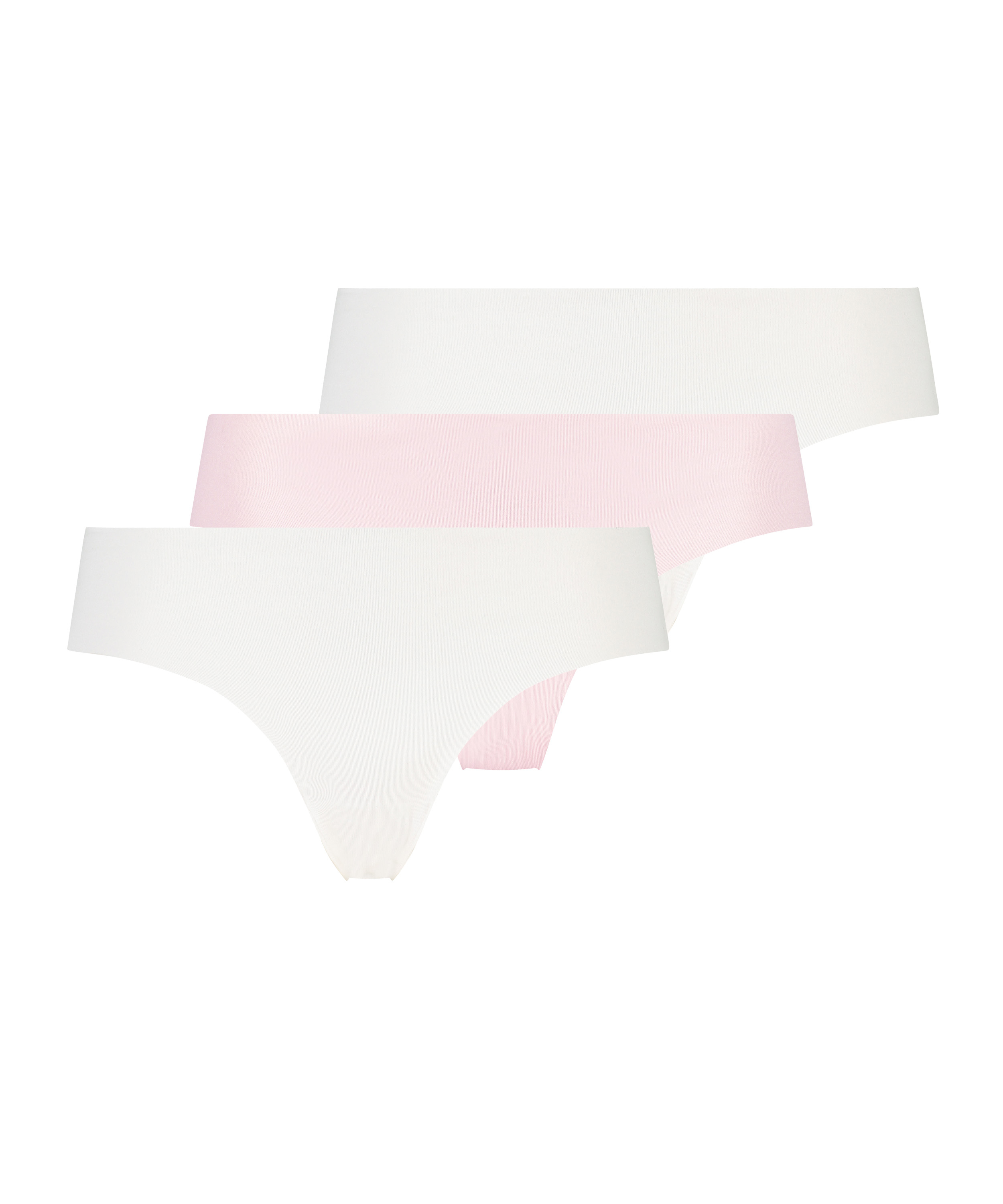 3-pack  osynlig brazilian-trosa, Vit, main