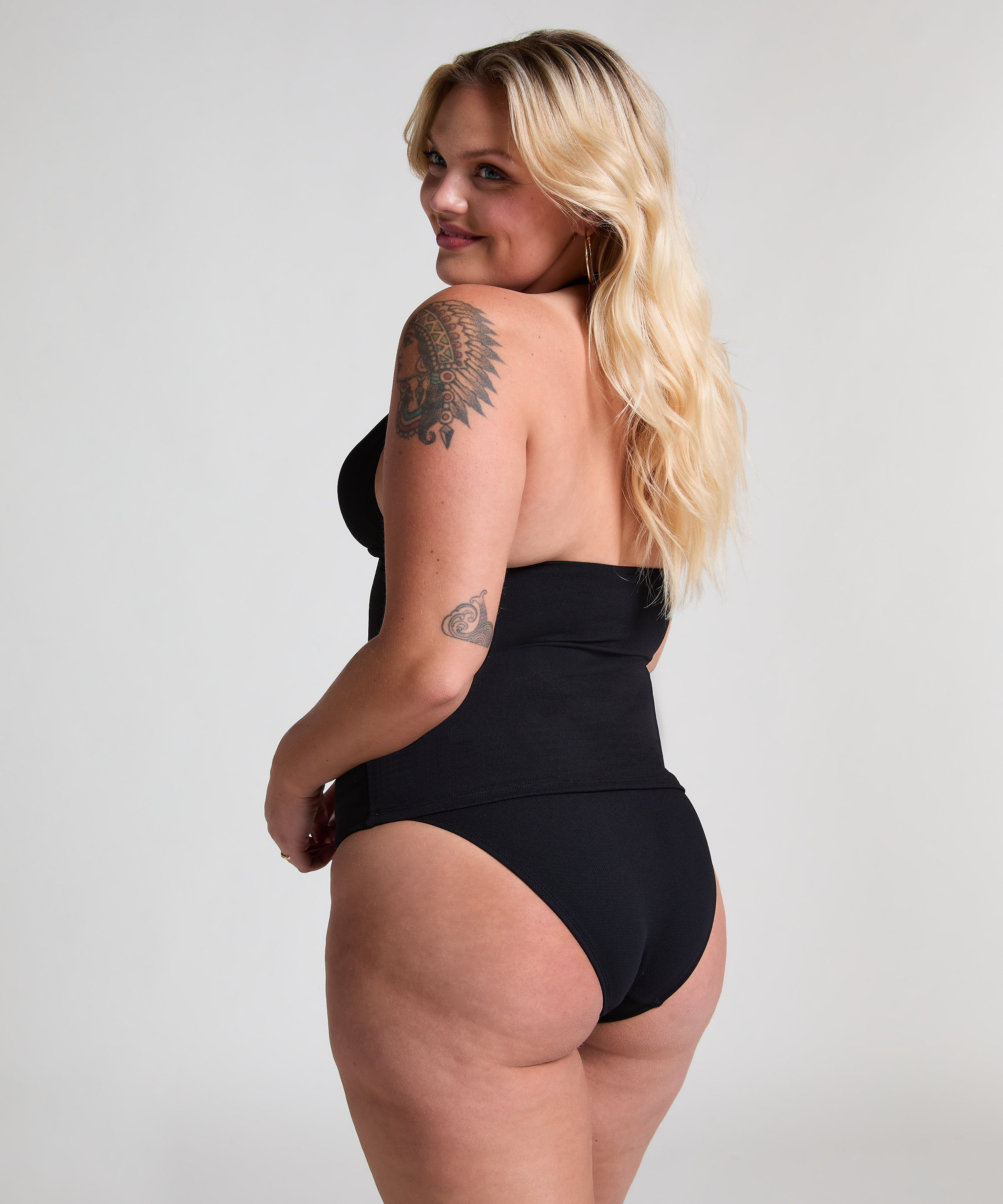 Holbox formande tankini, Svart, main