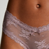 Brazilian-trosa V-shape Floral Mesh, Lila
