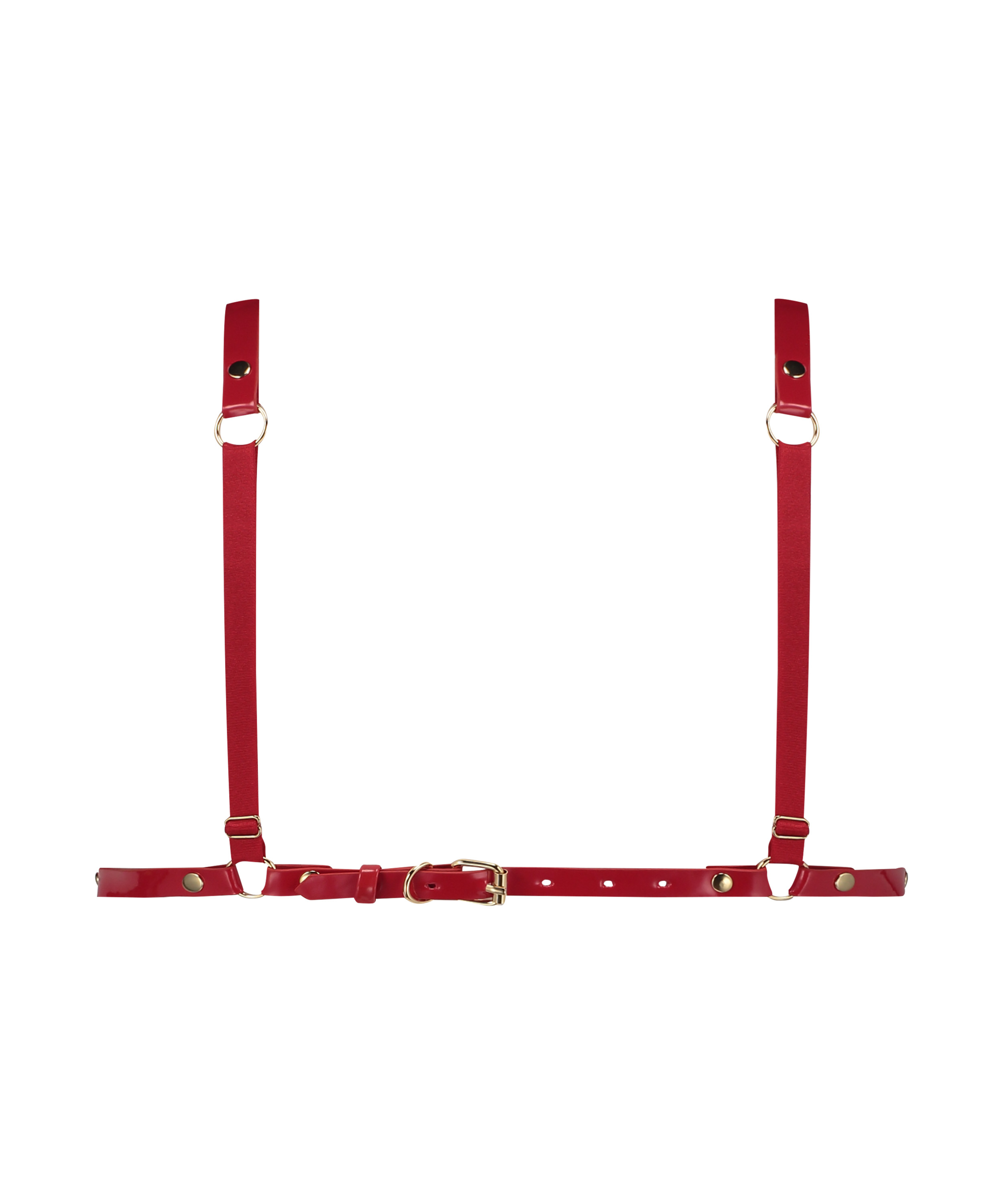 Bralette i konstl&auml;der, R&ouml;d, main