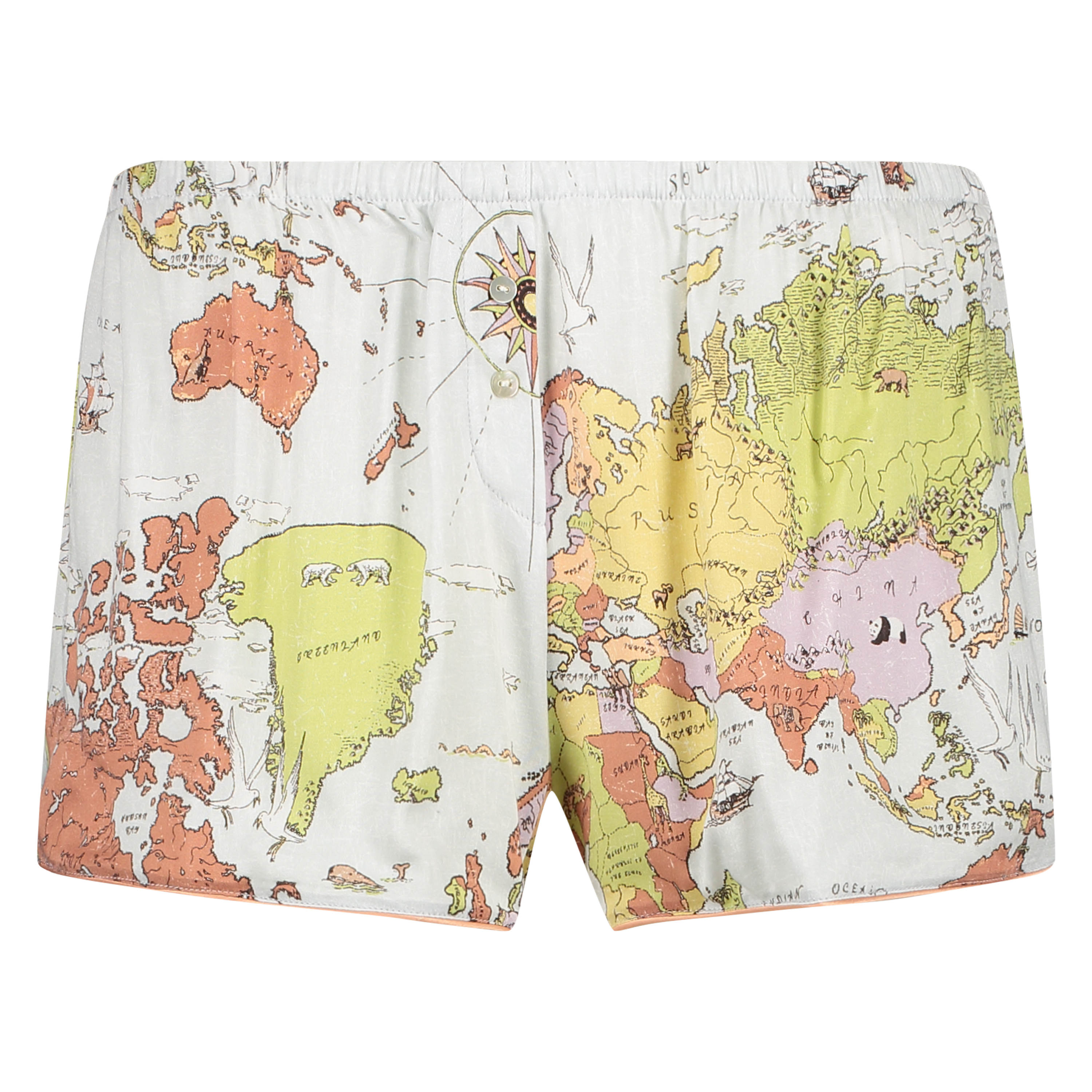 Pyjamasshorts, Blå, main