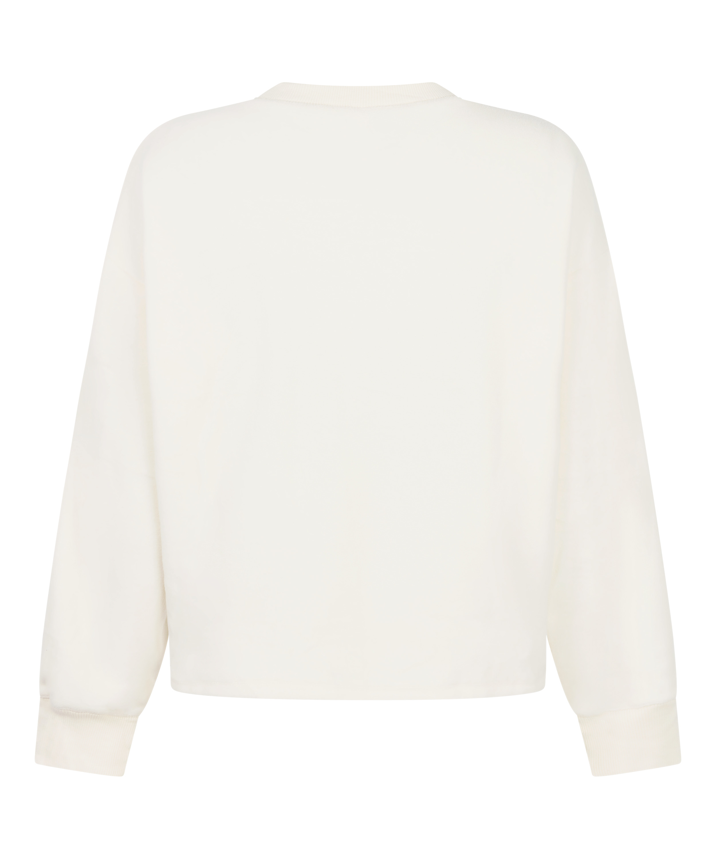 Sportig fleecetopp, Vit, main