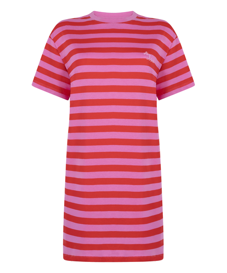 Nattskjorta med rund hals, Rosa