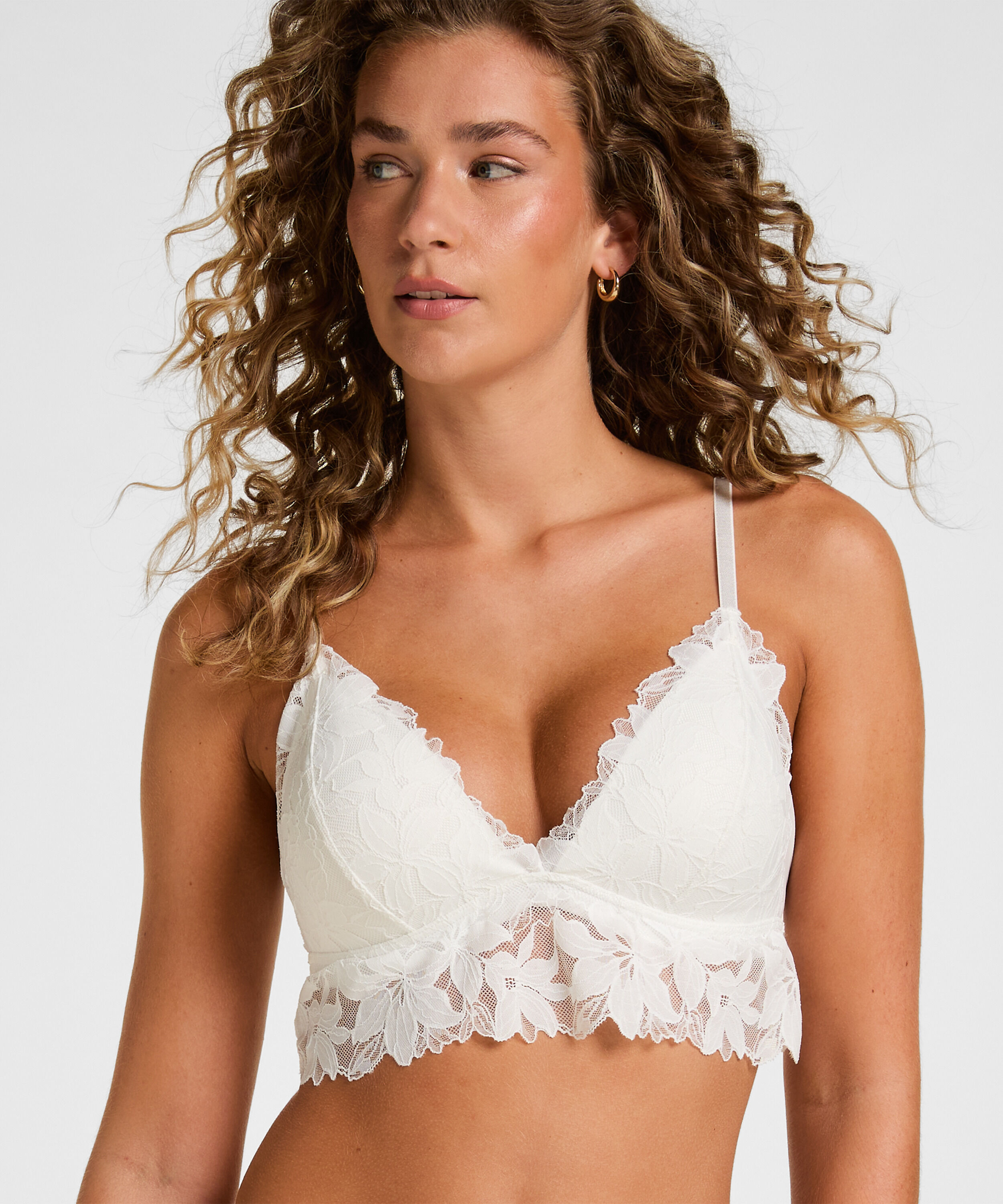 Bralette Ingrid, Vit