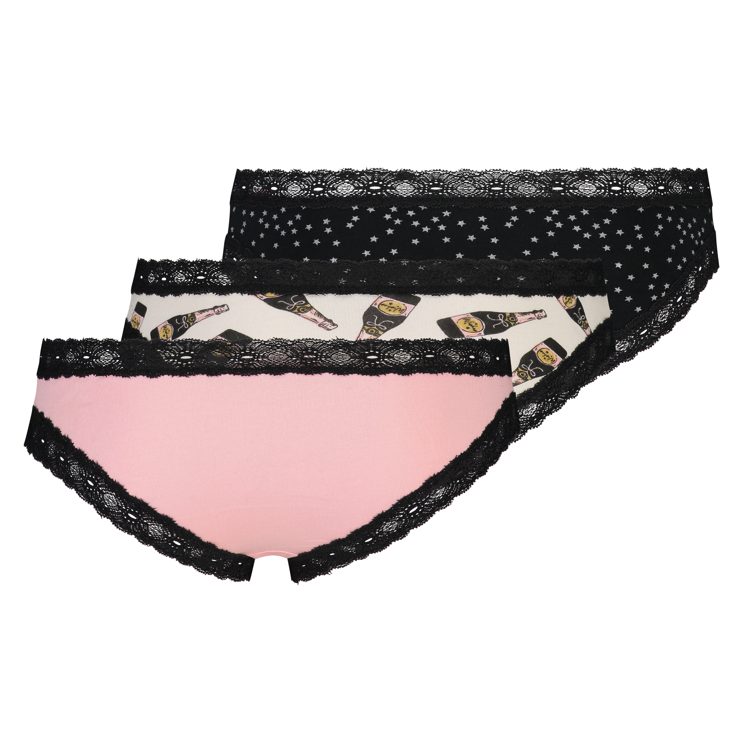 Klassiska brazilian-trosor 3-pack, Svart, main