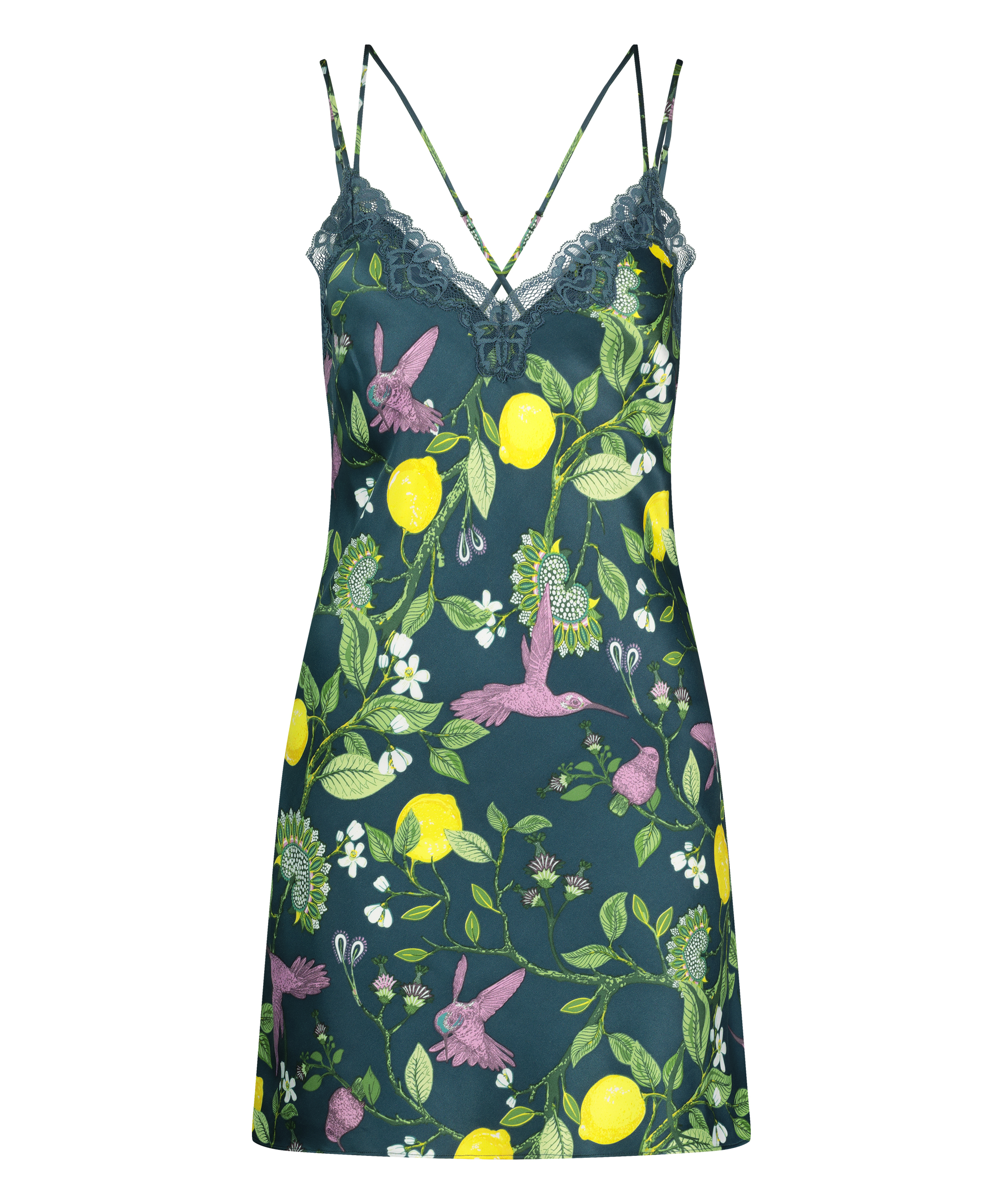 Underkl&auml;nning i satin, Bl&aring;, main