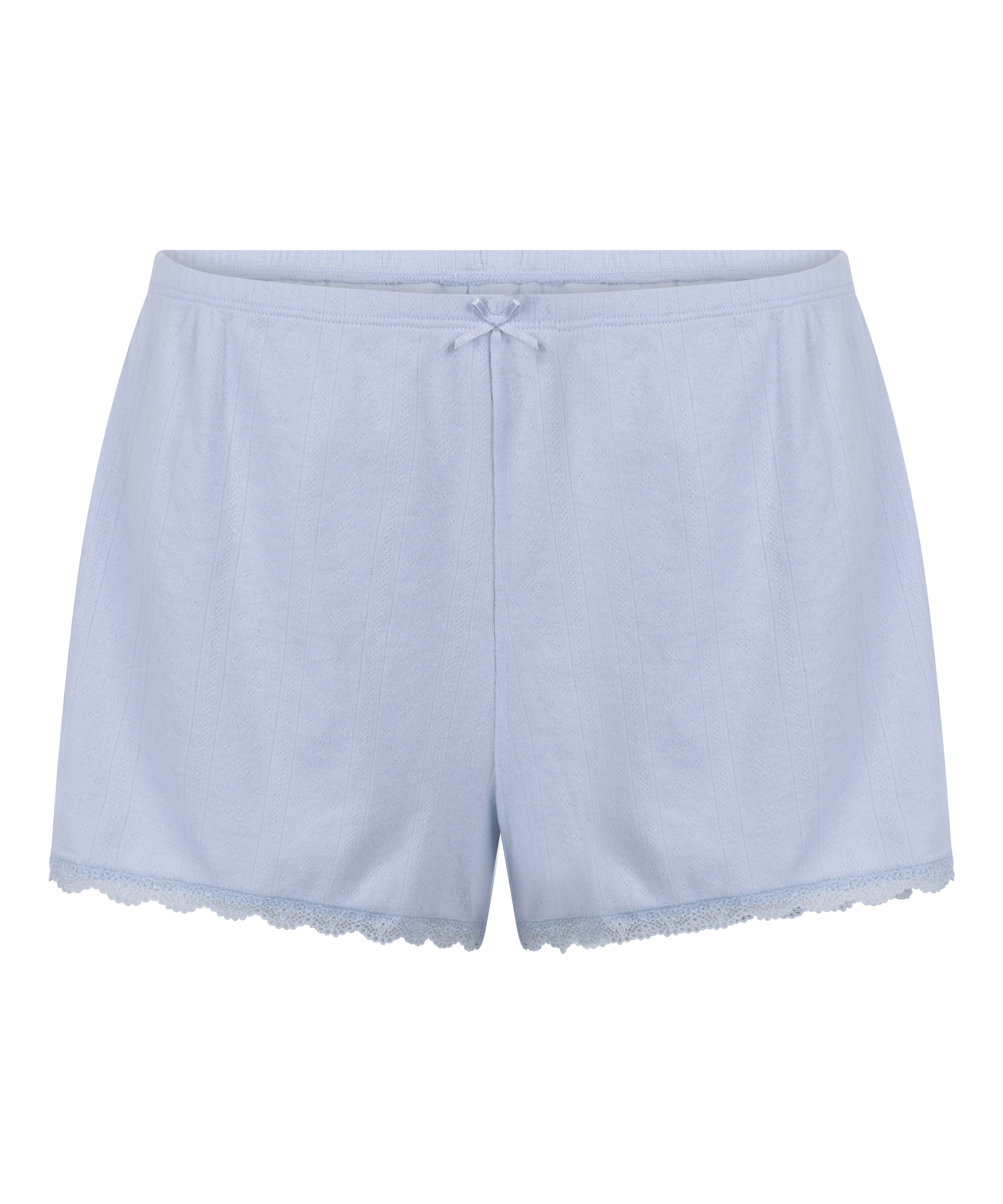 Pointelle-shorts, Blå, main