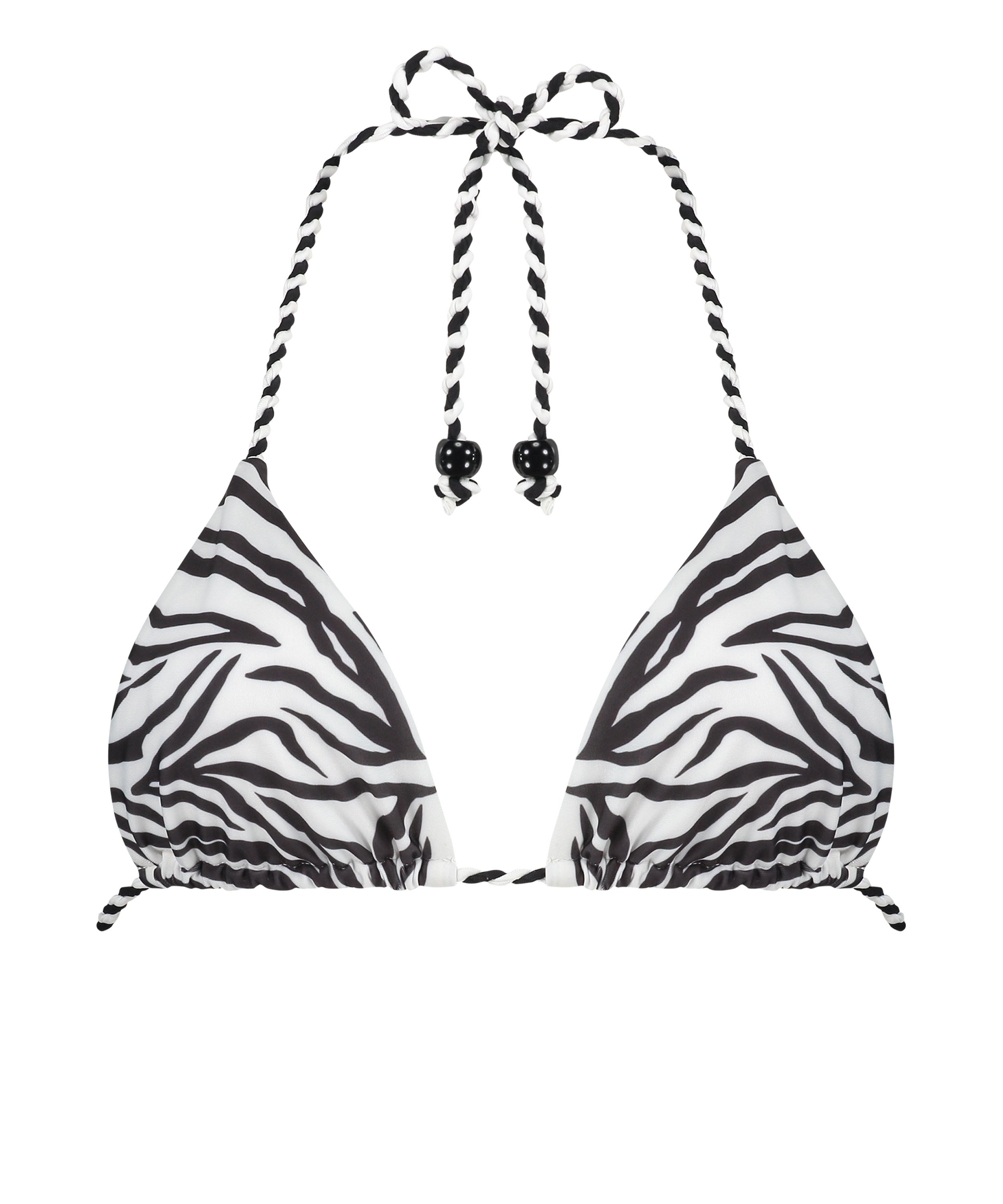 Triangelbikiniöverdel Doha Zebra, Vit, main