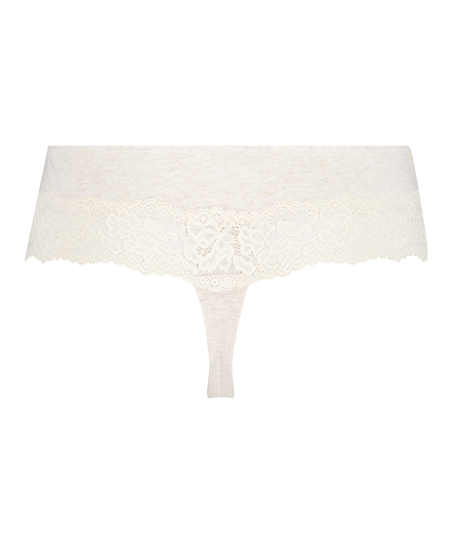 Boxer-string i bomull, Beige