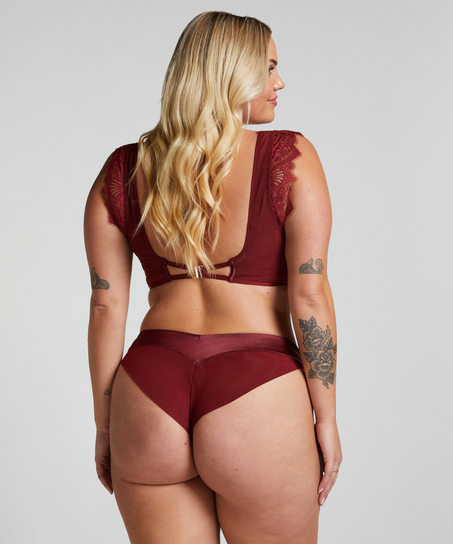 Icke-formpressad longline-bh med bygel Zoe, Röd