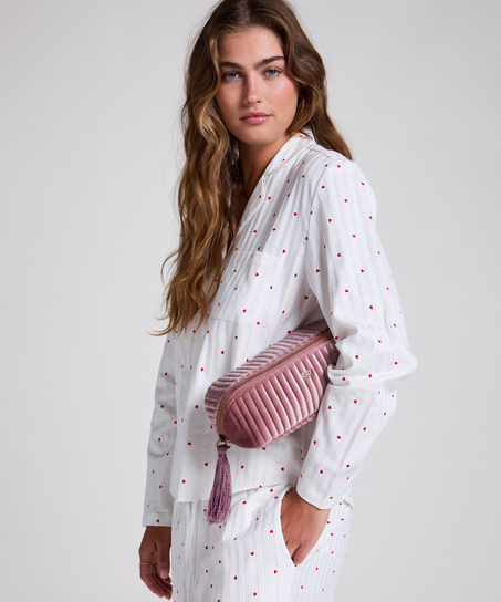 Sminkväska Velour, Rosa