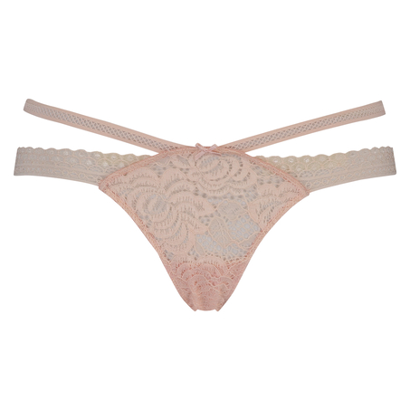Stringtrosa Strappy Low, Rosa