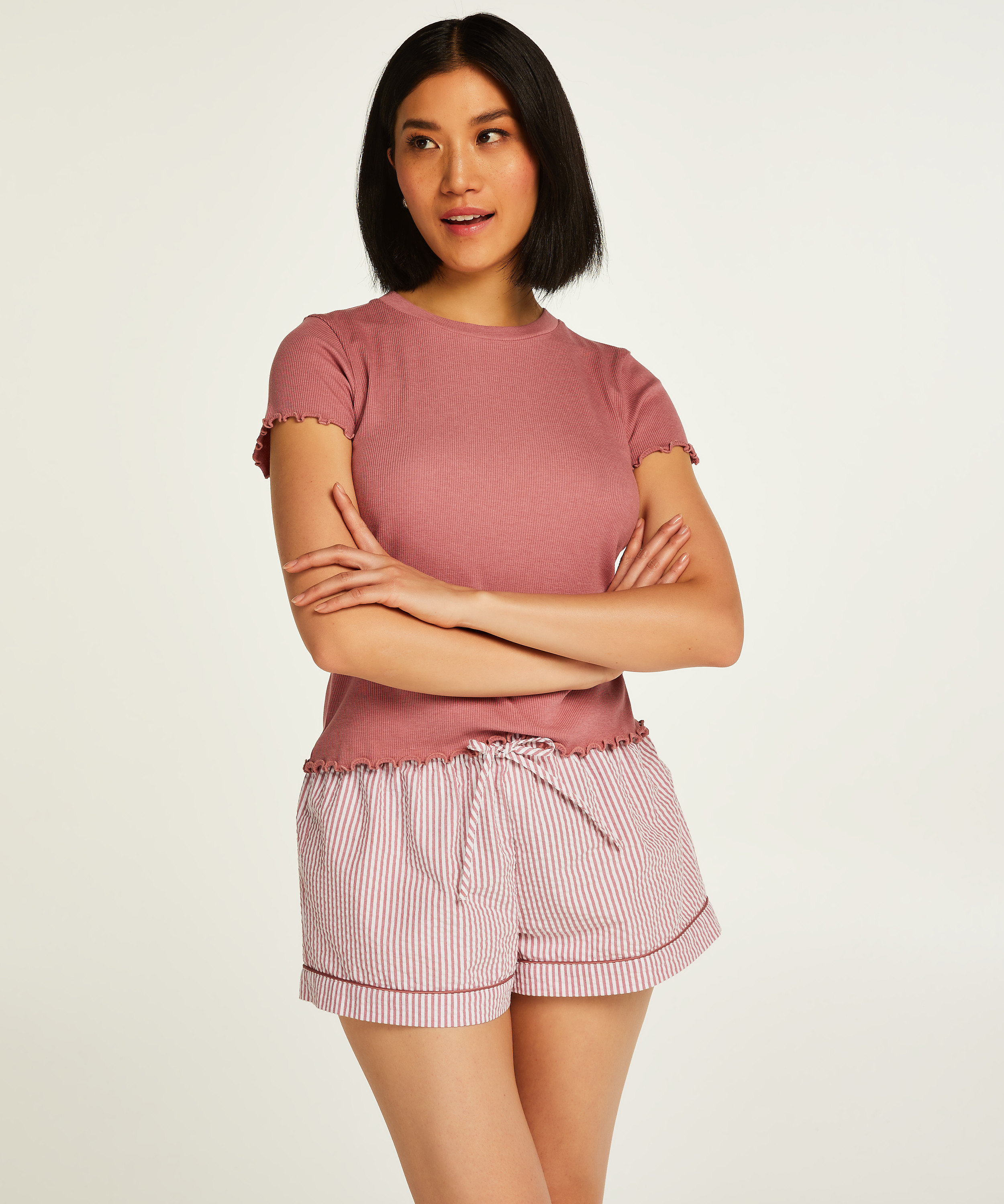 Bomullsshorts, Rosa, main