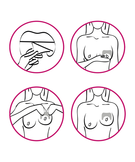 2-pack nipple cover med lyfteffekt, Beige