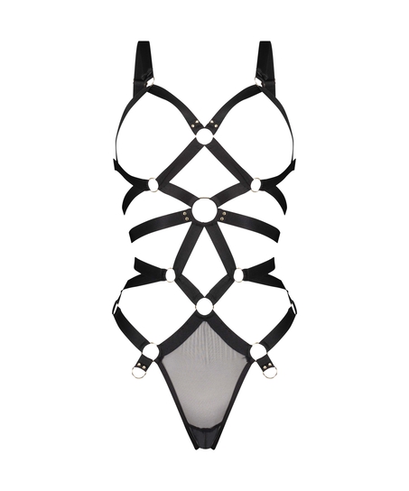 Private Jesse body med &ouml;ppet gren, Svart