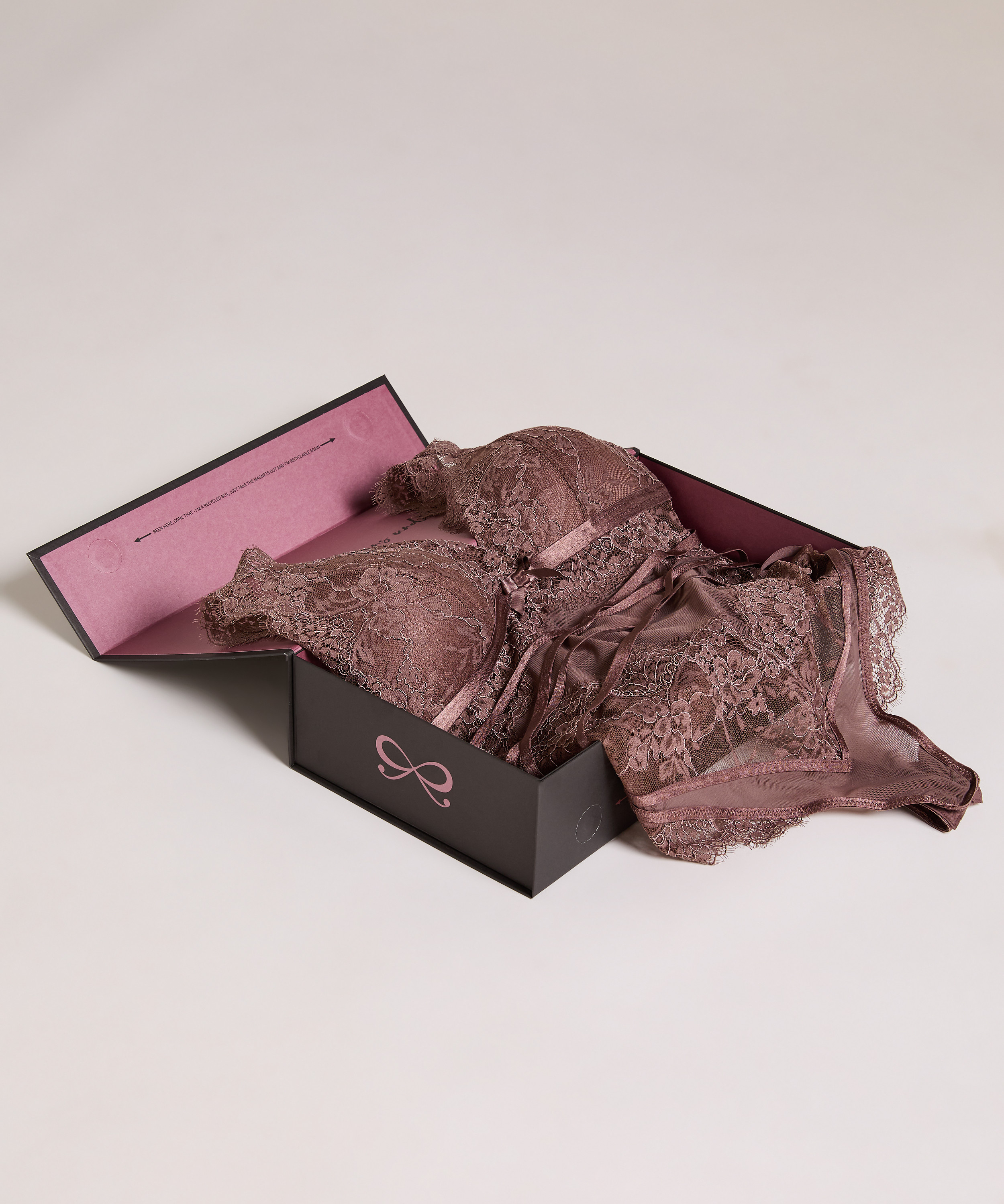 Lyxig presentask Medium, Svart, main