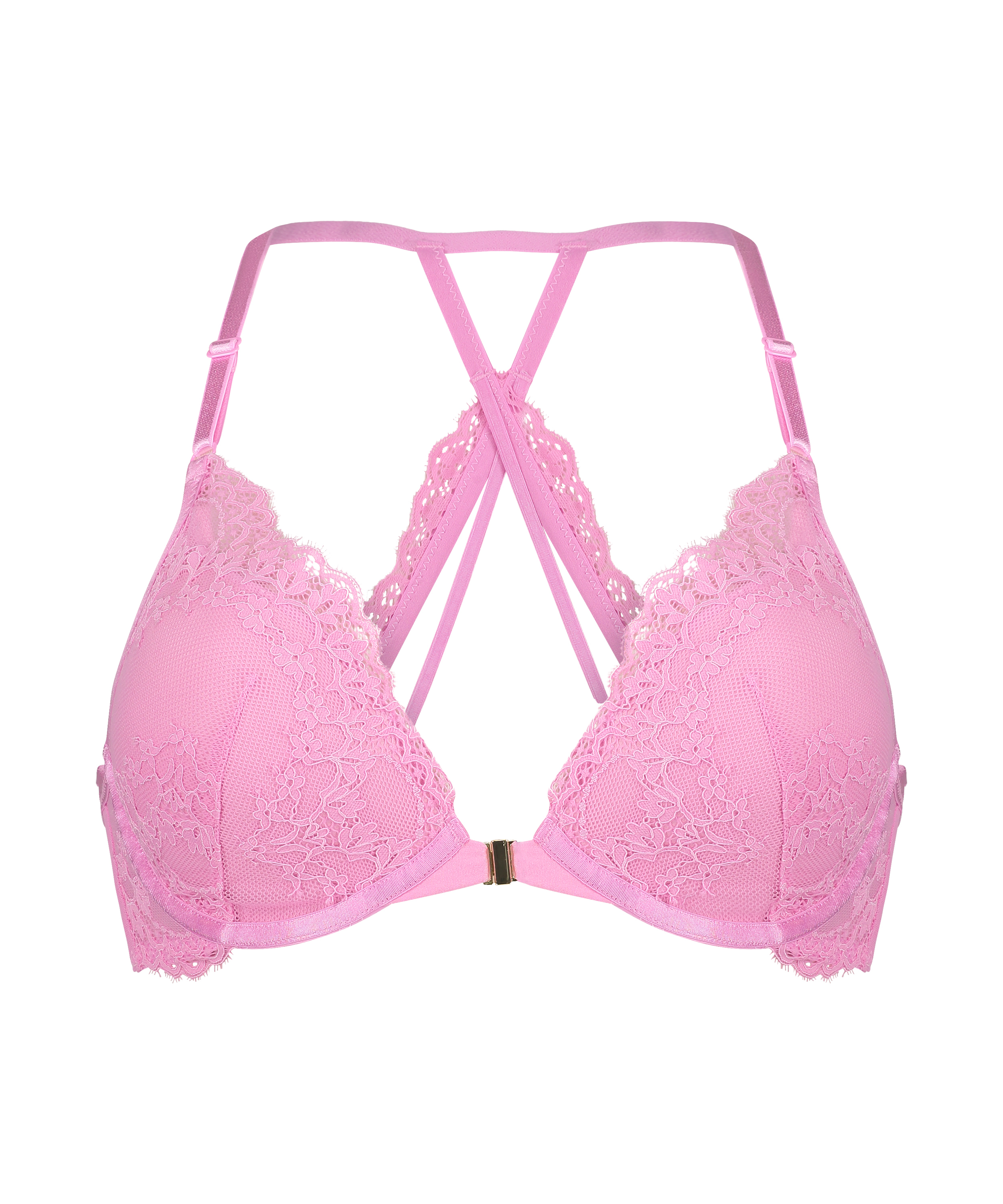 Formpressad push-up-bh med bygel Daisy, Rosa, main