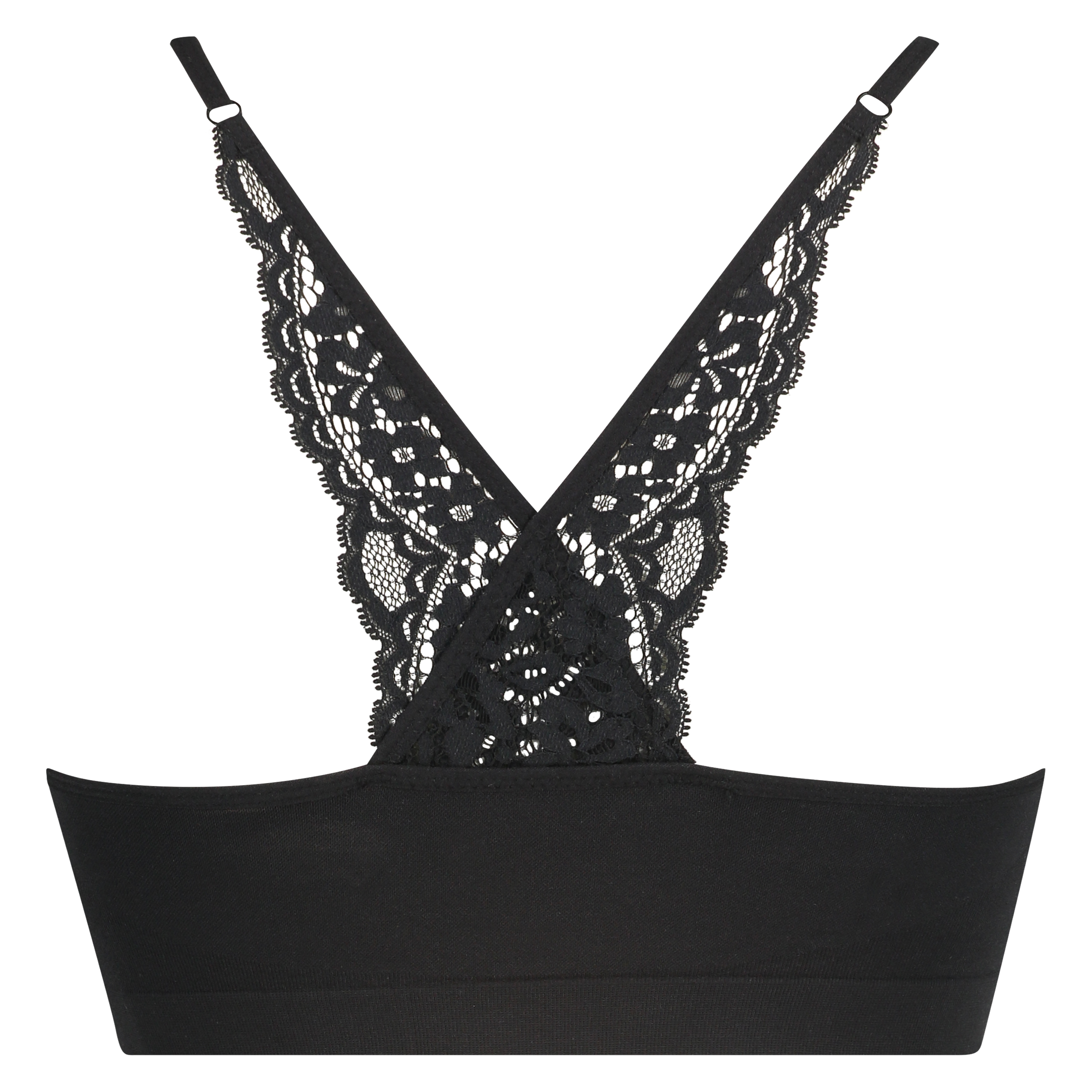 Sömlös bralette Rose, Svart, main