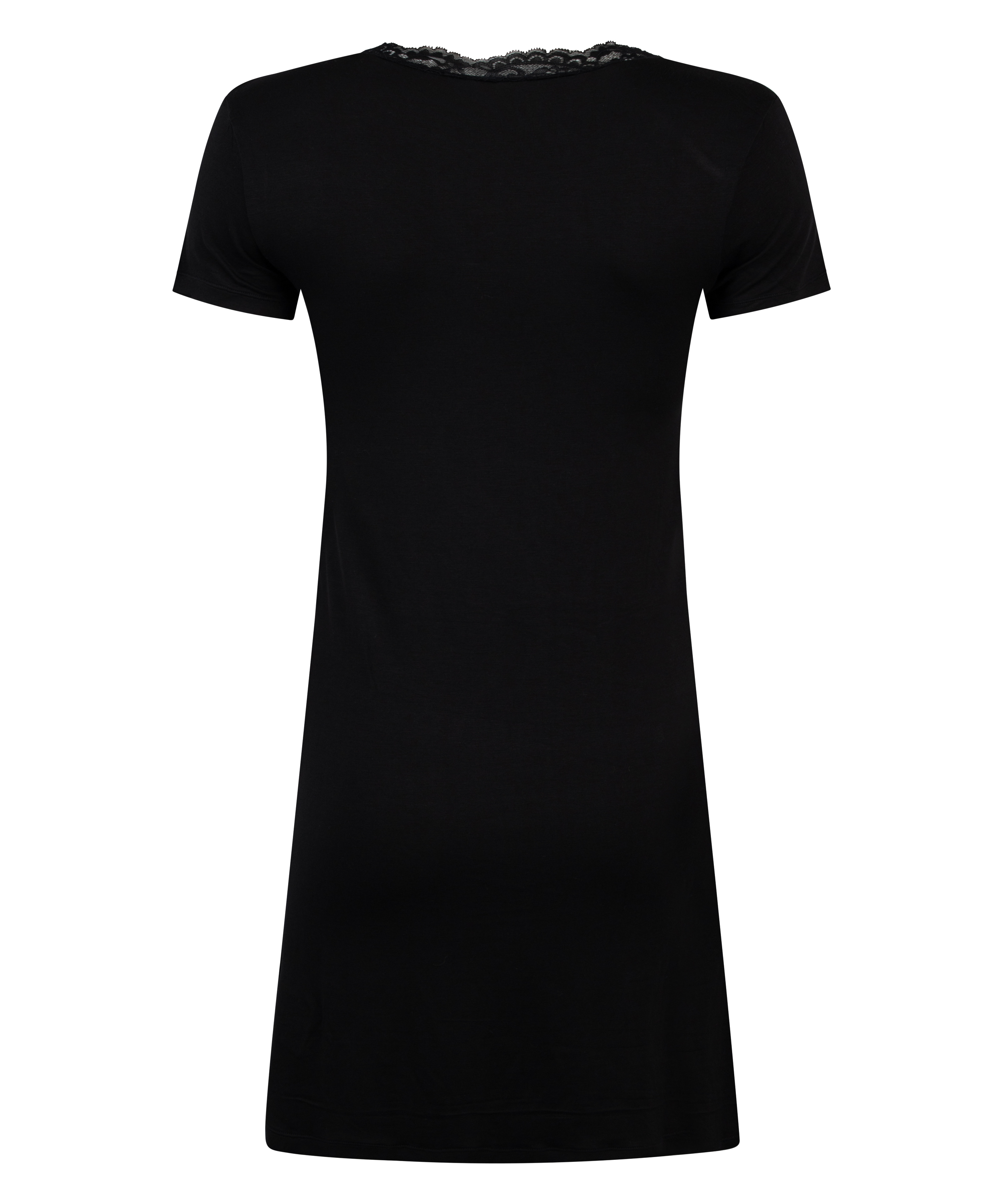 Nattlinne i jersey, Svart, main