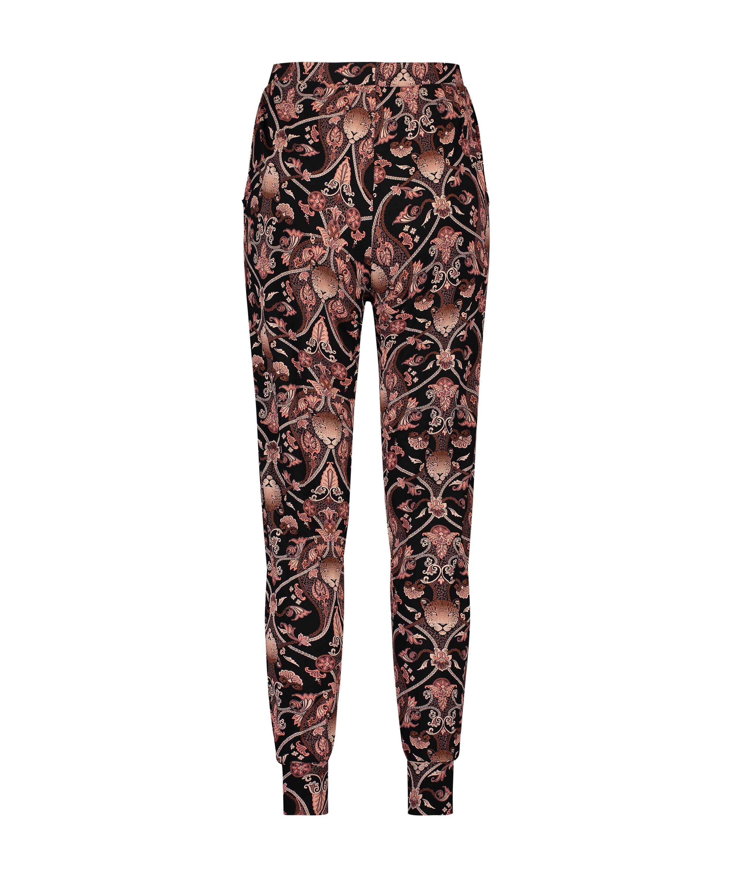 Pyjamasbyxor Jersey, Svart, main