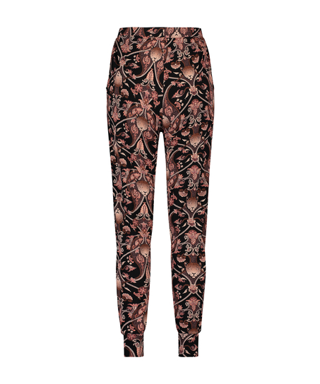 Pyjamasbyxor Jersey, Svart