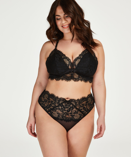 Olivia bralette Curvy, Svart