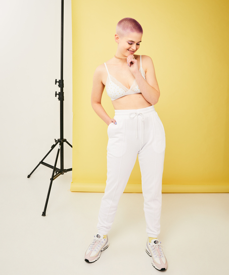 Snuggle Me mjukisbyxor, Vit