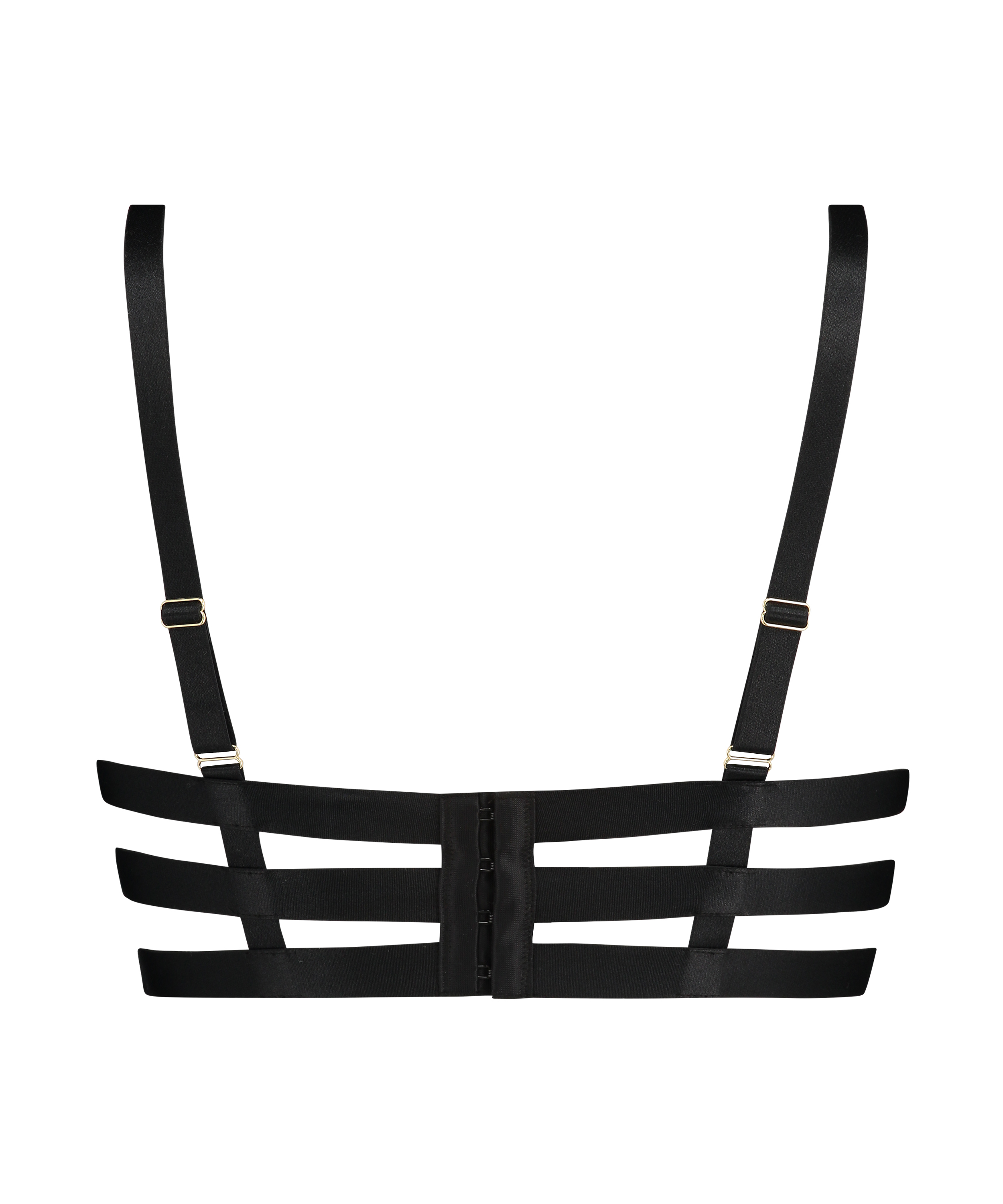 Dallas padded underwired bra, Svart, main