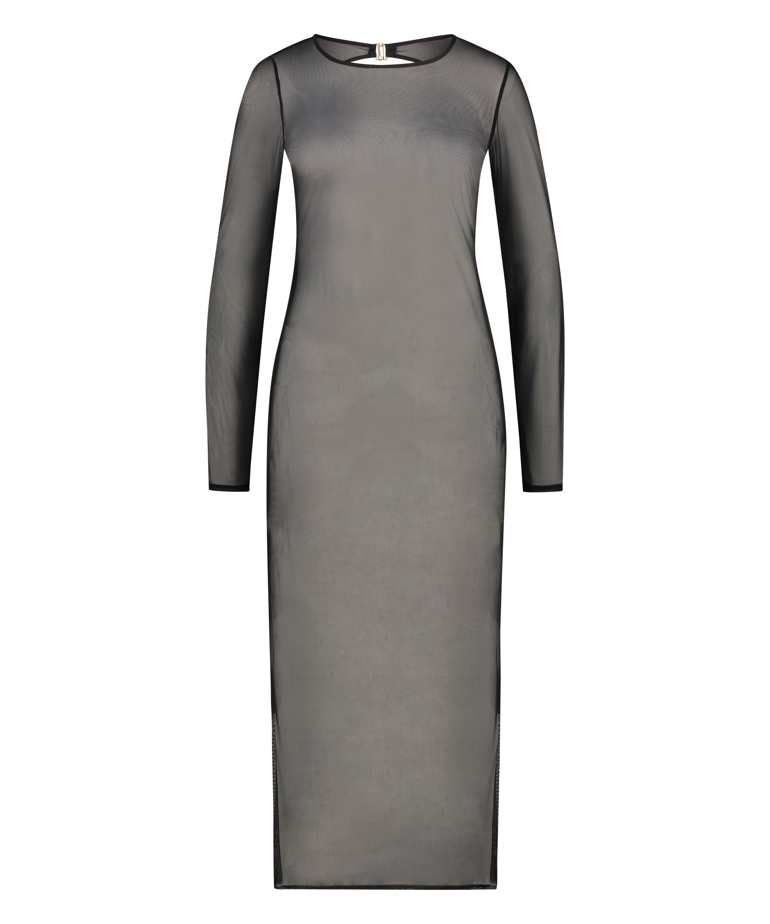 Skir långklänning, Svart, main