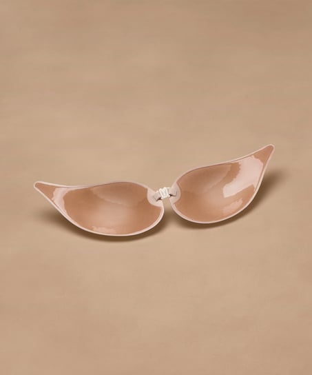 Sj&auml;lvh&auml;ftande bh Plunge, Beige