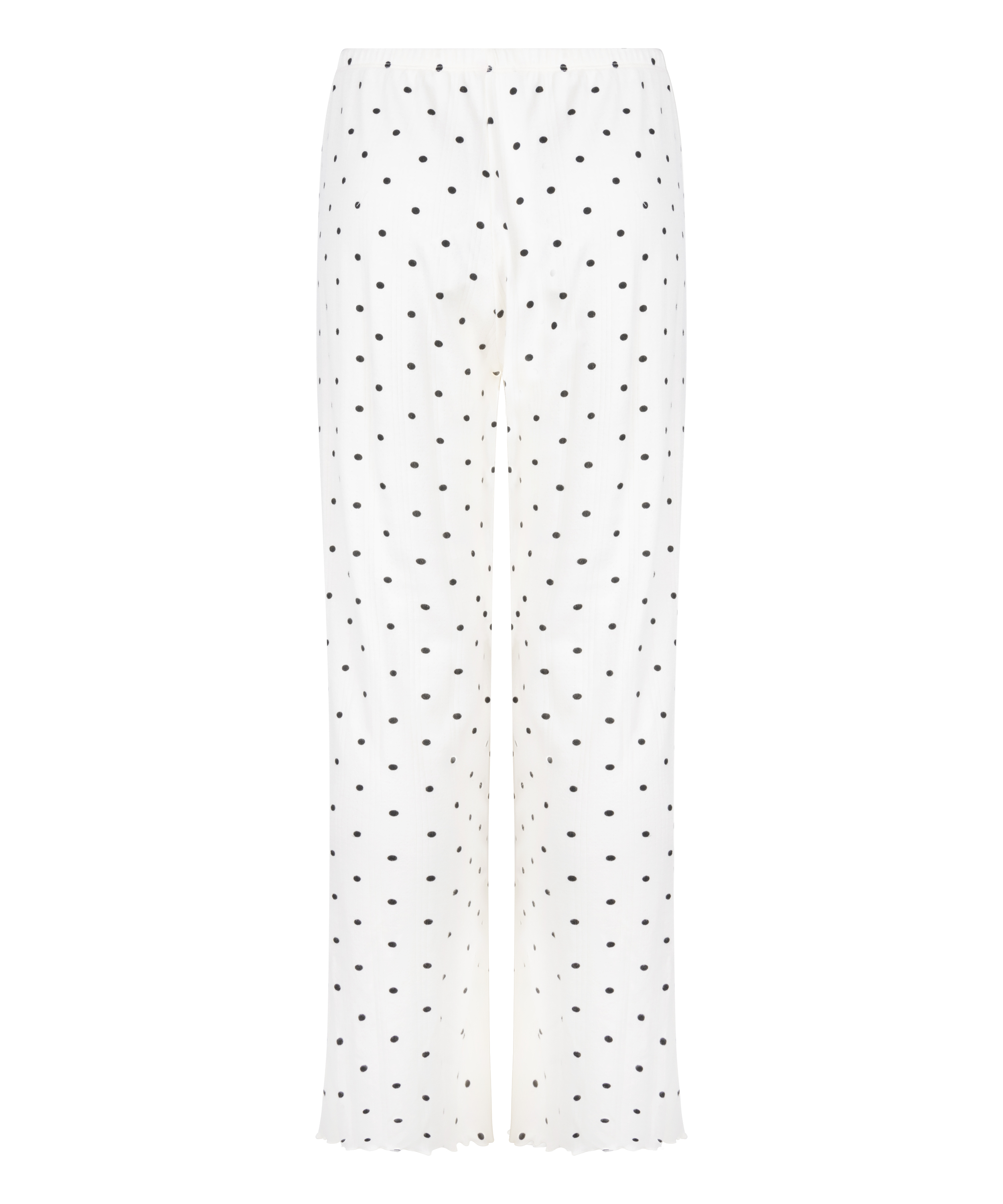 Pyjama Pant Loose Pointelle, Vit, main