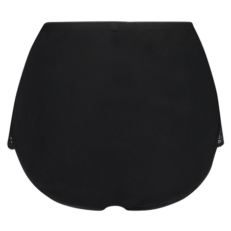 Superslip Lace Maxi bomull, Svart