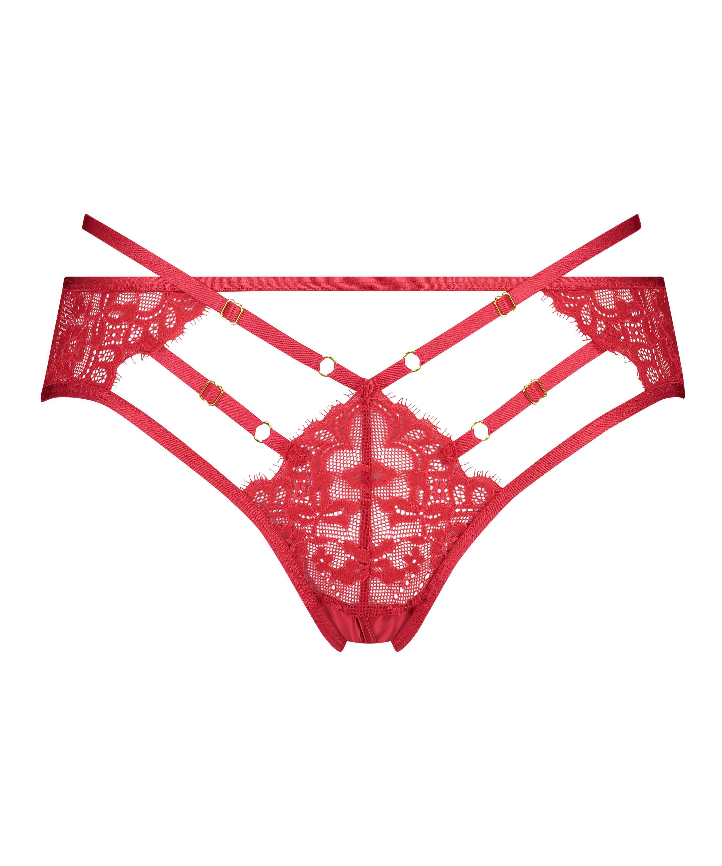 Iggy brazilian-trosa med &ouml;ppen gren, r&ouml;d, main