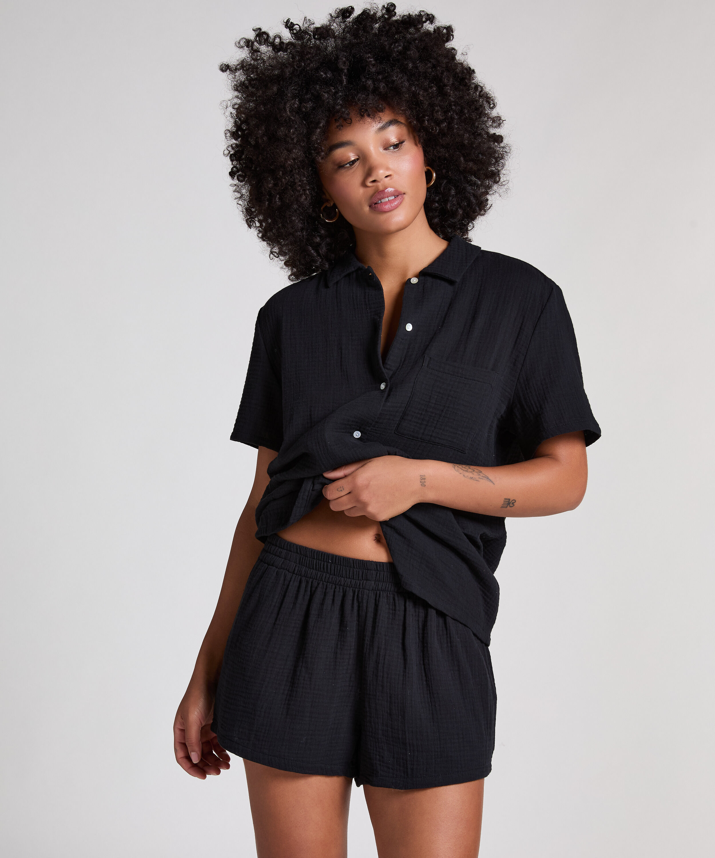 Muslin-shorts, Svart