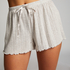 Pyjamasshorts Pointelle, Beige