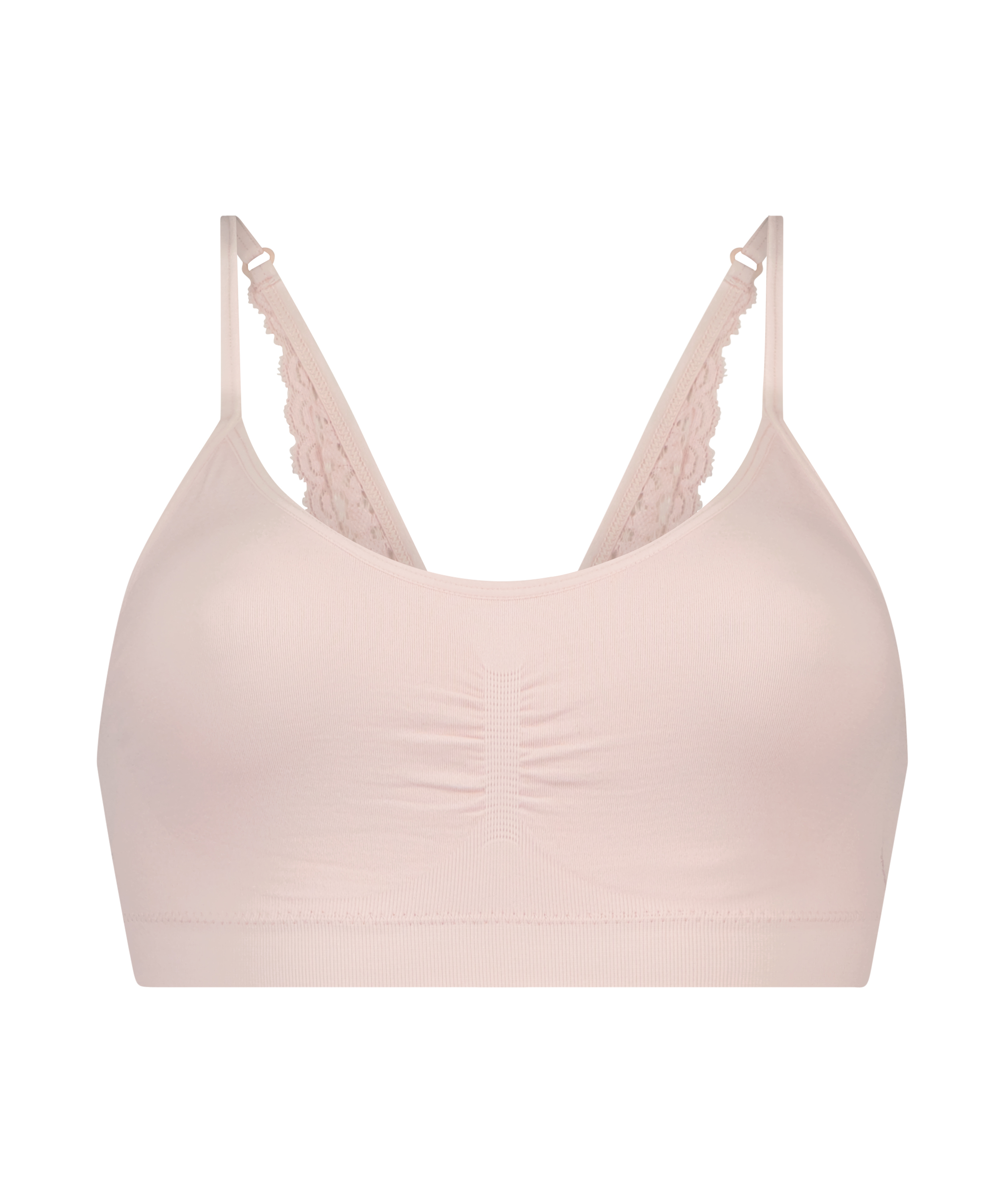 Rose sömlös bralette, Rosa, main
