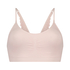 Rose sömlös bralette, Rosa