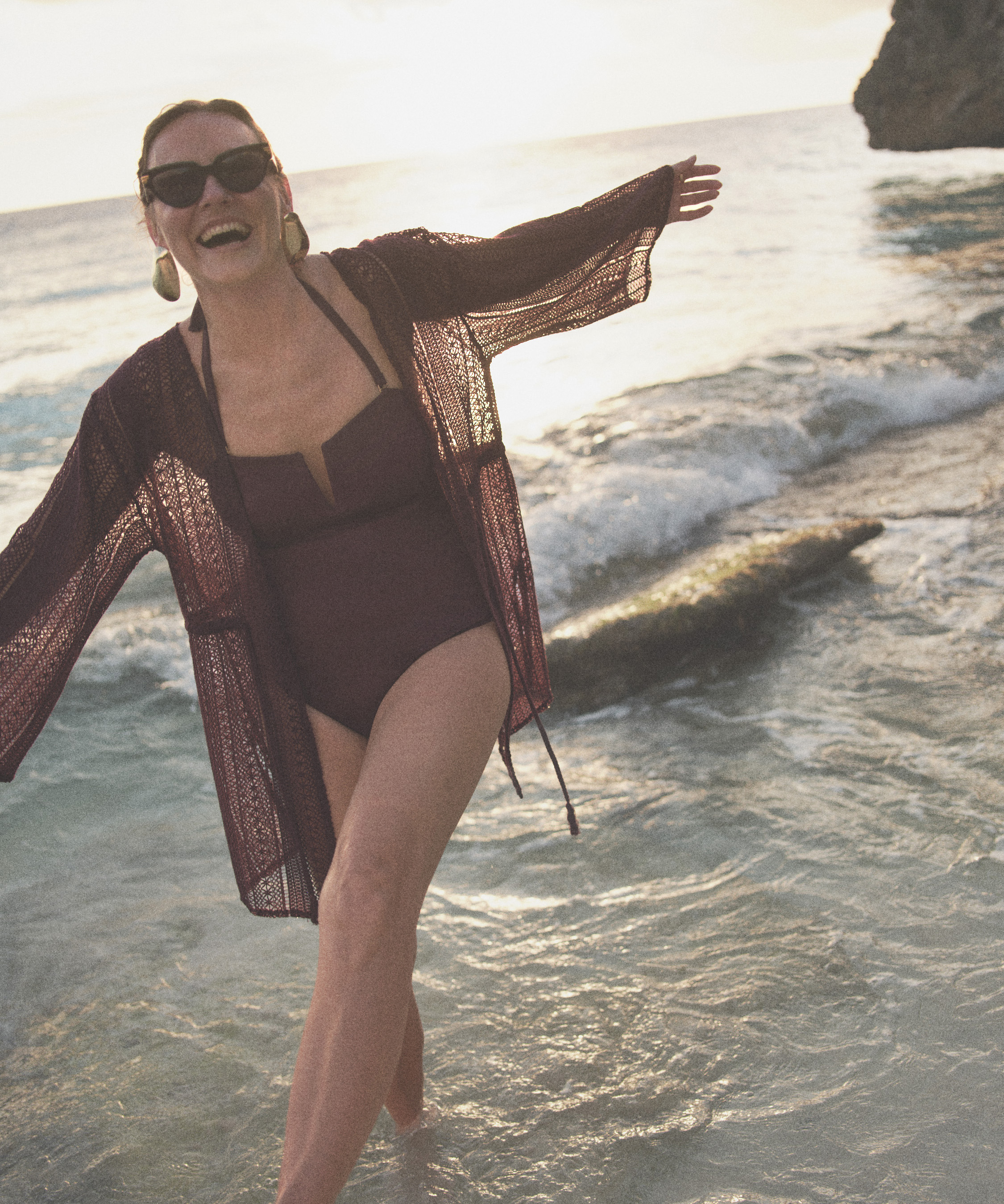 Beach Crochet Kaftan, Lila, main