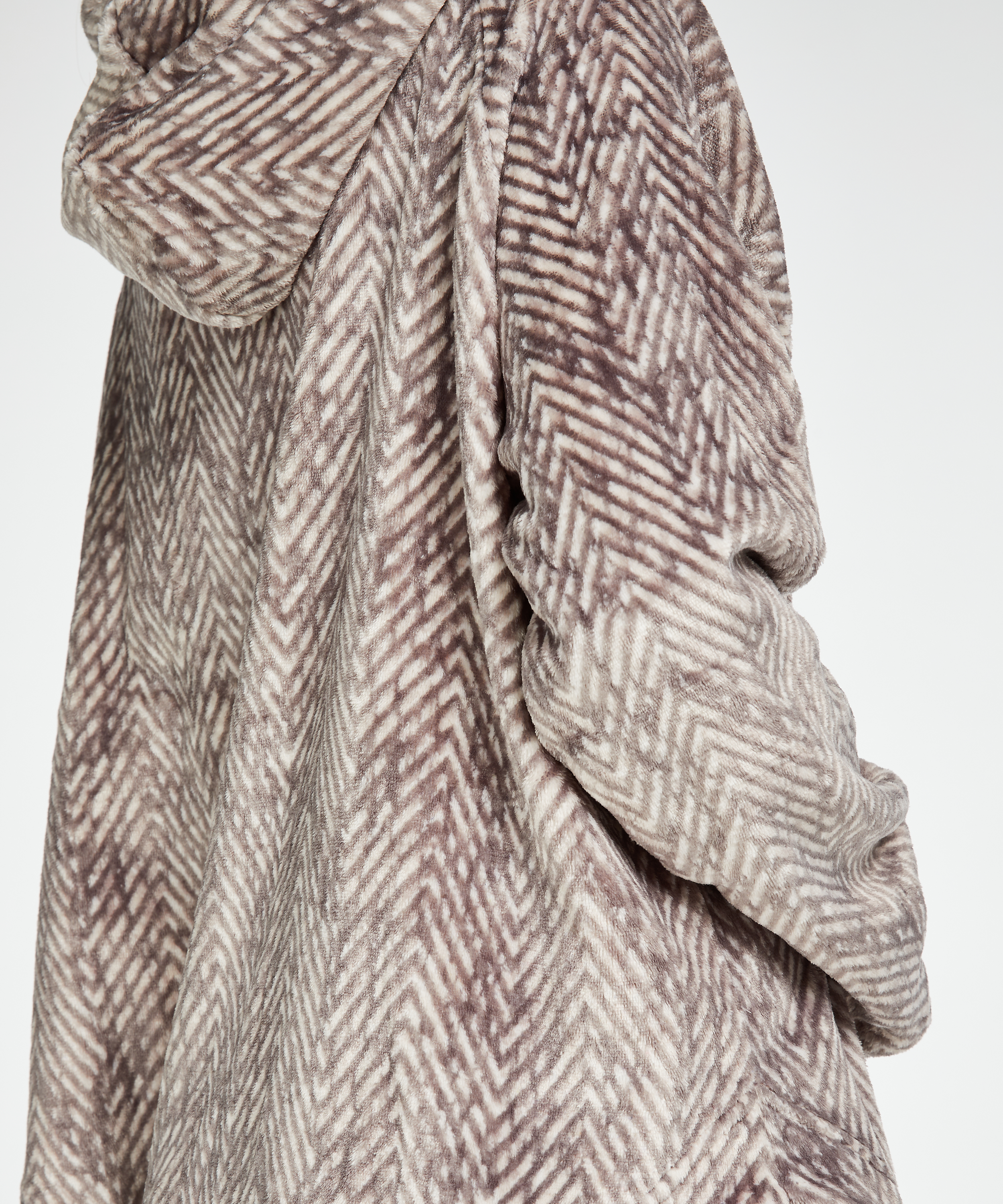 Topp i flanell och fleece, Gr&aring;, main