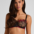 Peonie icke-formpressad bygel-bh, Svart
