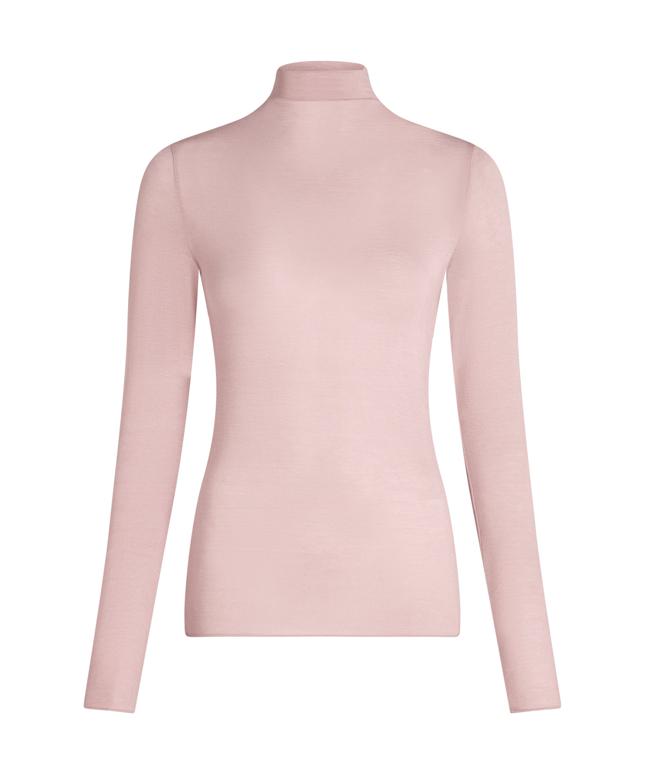 super soft cashmereblandad-topp med polokrage, Rosa, main