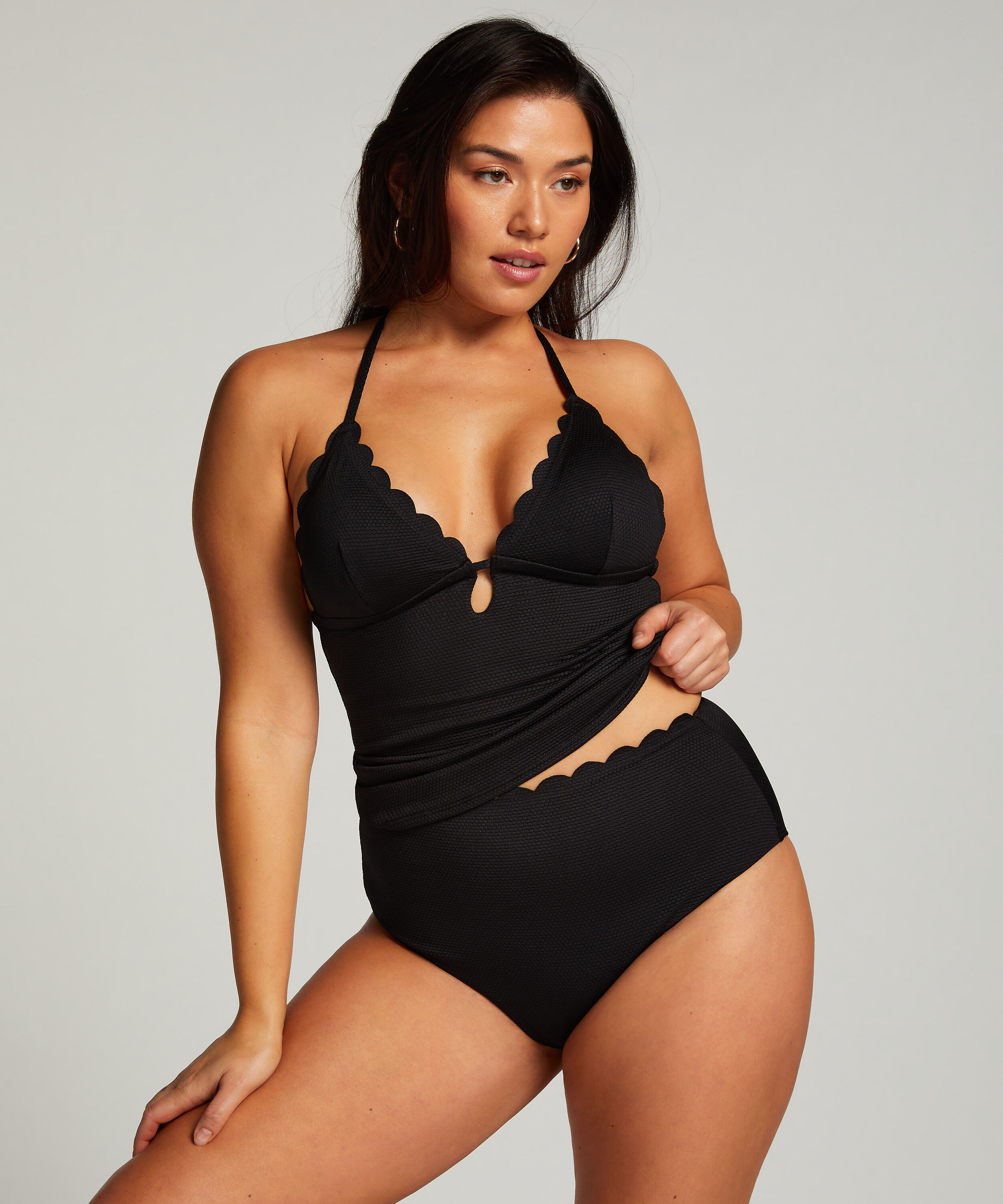 Rio Bikiniunderdel Scallop, Svart