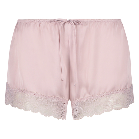 Satin pyjamasshorts, Lila