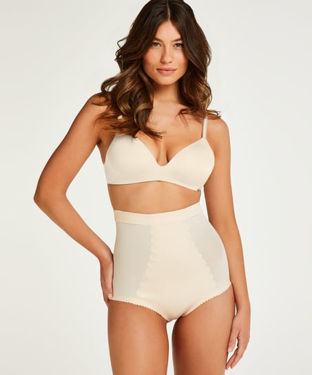 Skulpterande skubatrosor med h&ouml;g midja - Level 3, Beige