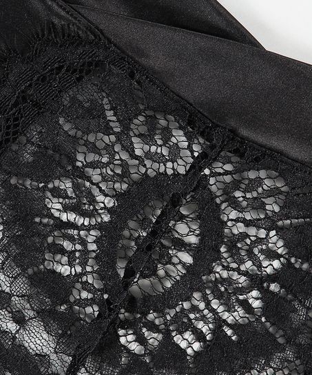 Hannako h&ouml;g stringtrosa, Svart