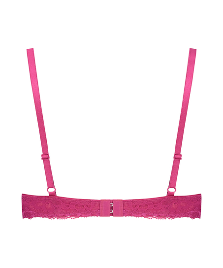 Formpressad push-up-bh med bygel Marine, Rosa