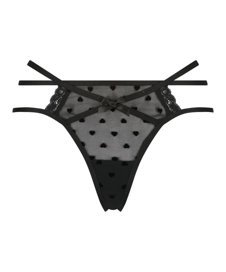 Melda stringtrosa, Svart