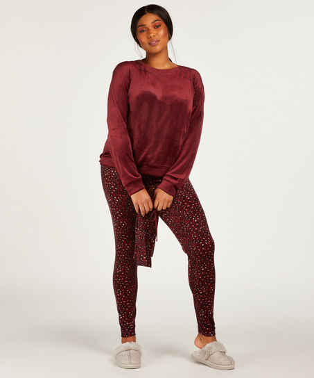 Pyjamaset med v&auml;ska, Lila